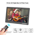 Andoer 10inch IPS Digital Photo Frame with 2.4G Ultra-sensitive Remote Control 1024x600 Photo Frame Support Time Set/Photo/Video