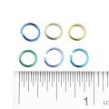 Mixed 6 Colors Open Jump Rings Split Rings For DIY Jewelry Making Findings Connector accessories,about 1080pcs/box,6x0.8mm F70