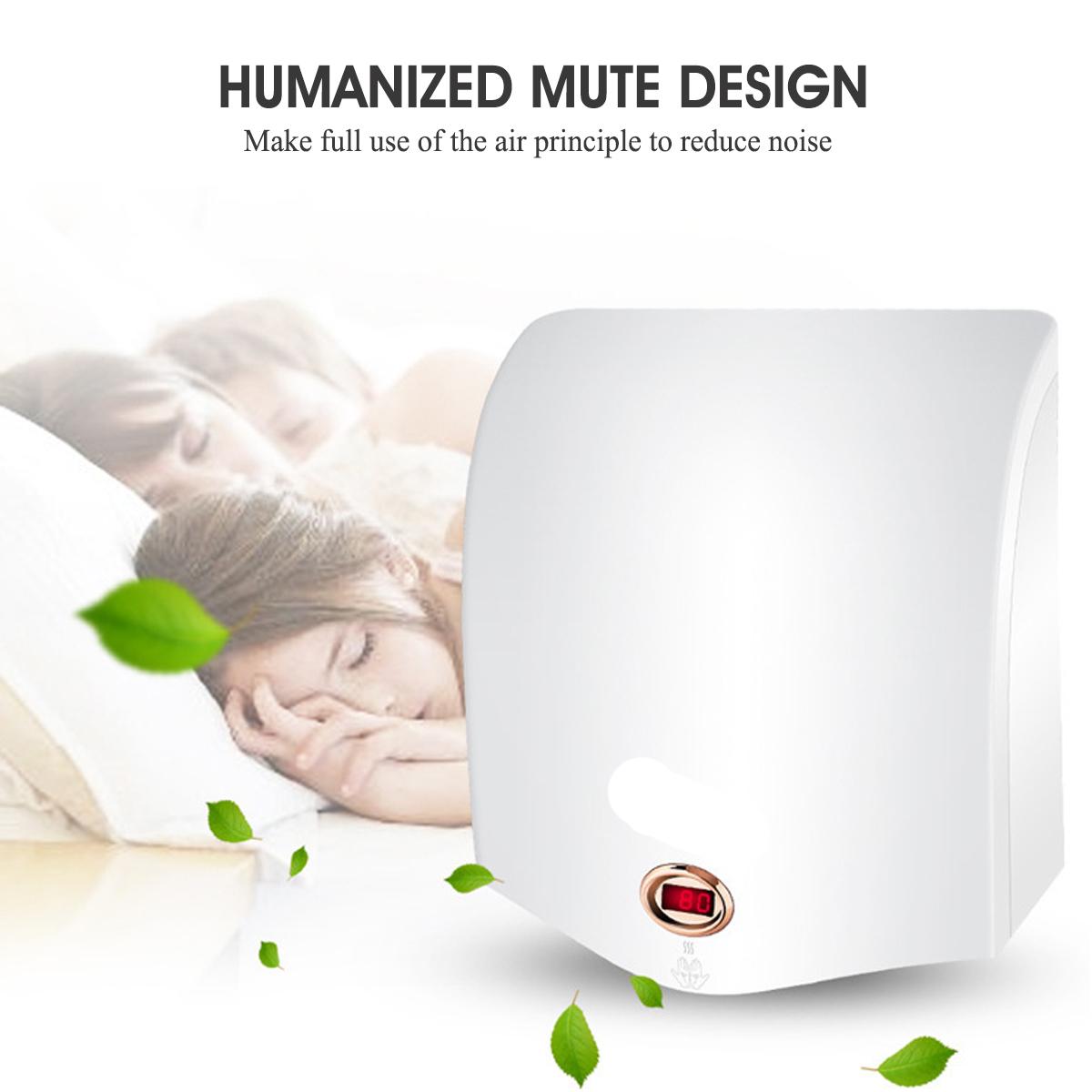 Automatic Hand Dryer Big Wind Motor 1200W Smart Home Infrared Sensor Hand Dryer Intelligent Temperature Display 220V