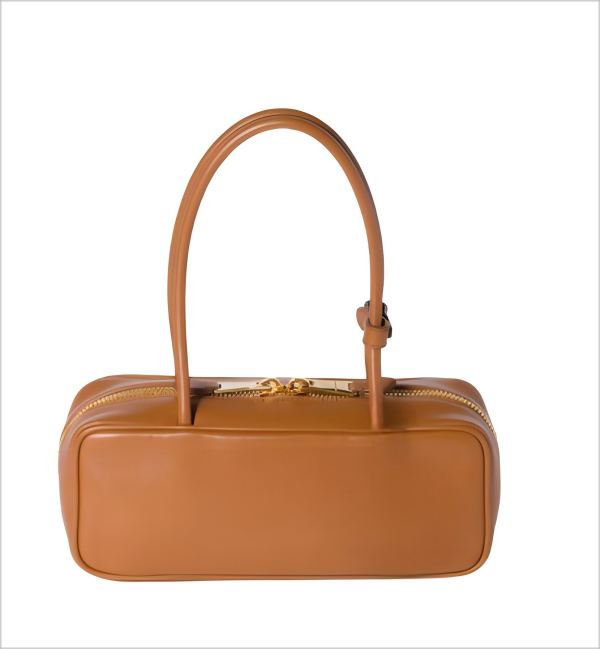 Stylish Retro Tote with Long Leather Handles