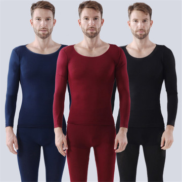 Thermal Set Men Seamless Elastic Underwear Men Long Sleeve Thermal Shirt Thermal Johns Warm Suit Wen Underwear Top Bottom