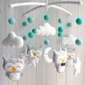 Baby Rattles Child Mobile Musical Rotating Toys Newborn Crib Bed Bell Pregnant Mom DIY Handmade Cartoon Animal Material Package