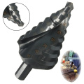 1PC 10-45MM HSS Cobalt 8 Step Drills Nitrogen High Speed Steel Spiral for Metal Cone Drill Bit Set Triangle Shank Hole Cutter