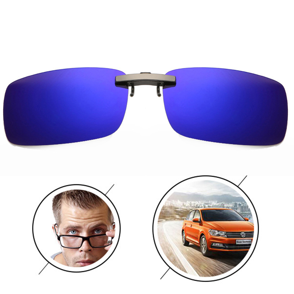 Night Vision Glasses Driver Goggles Detachable Tac Lens Driving Metal Polarized Clip On UV400 Car Driver Goggles Night Glasses
