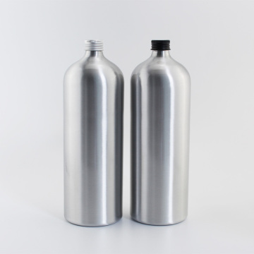 1PC 1000ML Empty Aluminum Bottles With Screw Cap Liquid Soap Metal Containers Essential Oil Bottle Cosmetics Container 1L
