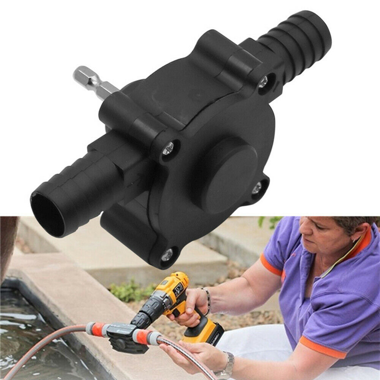 40# Portable Electric Drill Pump Water Pump Mini Hand Self-priming Liquid Transfer Pumps Home Garden Outdoor tool