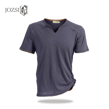 JOZSI Outdoor High Quality Brand Men's 100% Cotton T-Shirt Summer Short Sleeve Sport T Shirt Fast Dry Clothes Tops Tees