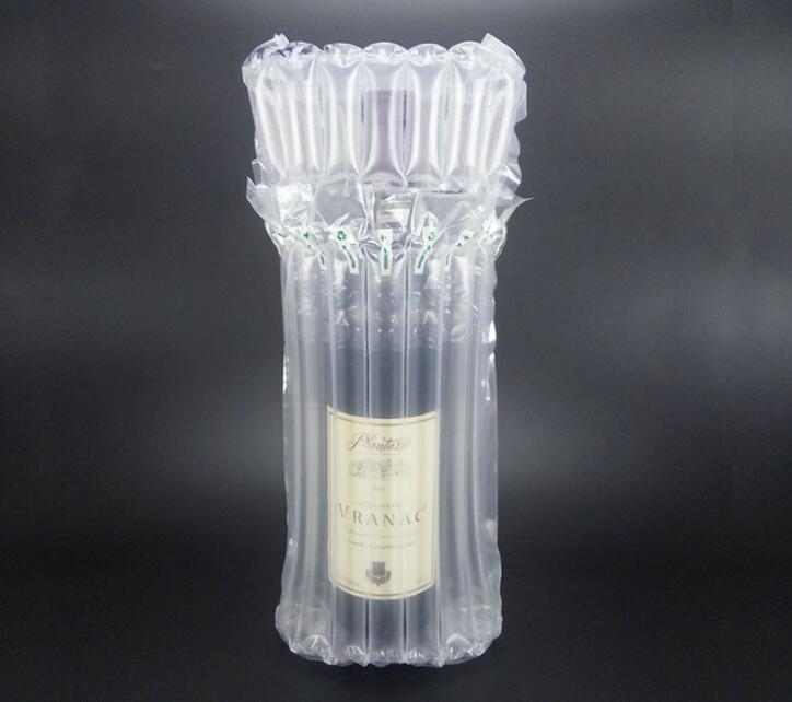 1000pcs PE Bag 32*8cm Air Dunnage Bag Air Filled Protective Wine Bottle Wrap Inflatable Air Cushion Column Wrap Bags#36201