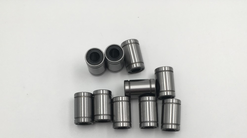 YTP 10pcs LM8UU Ball Bearings 8mm Bushing For CNC 3D Printers Parts Rail Linear Long Rod Shaft Part 8*15*24mm Bush Taiwan import