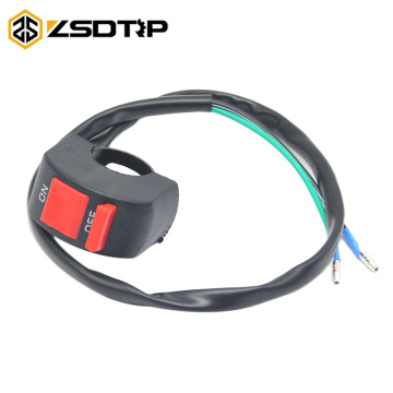 ZSDTRP Motorcycle Switches ON OFF Button Connector Moto Light Handlebar Flasher Headlight Cables Motorbike Accessories