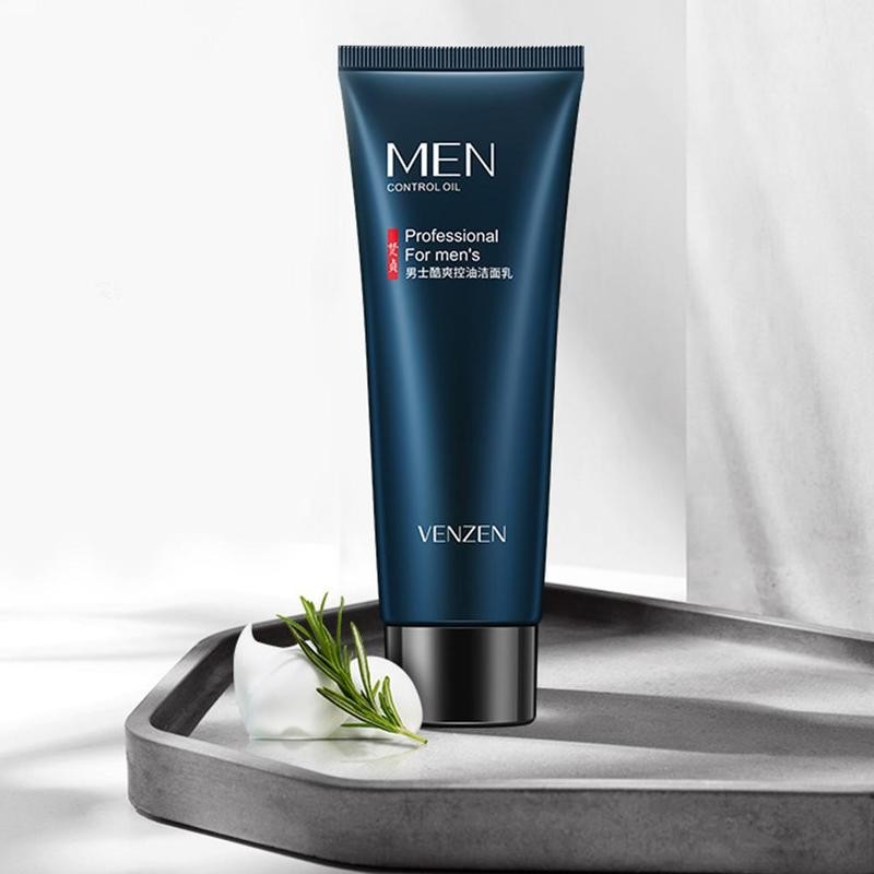 Mens Professional Foam Wash Cleanser Face Washing Oil Control Deep Cleaning Bubble Skin Care 80ml