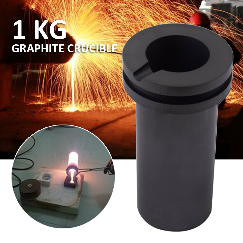 1 Kg Pure Graphite Crucible Metal Melting Gold Silver Scrap Furnace Casting Mould For DIY Craft Jewelry Making Tools Accessories