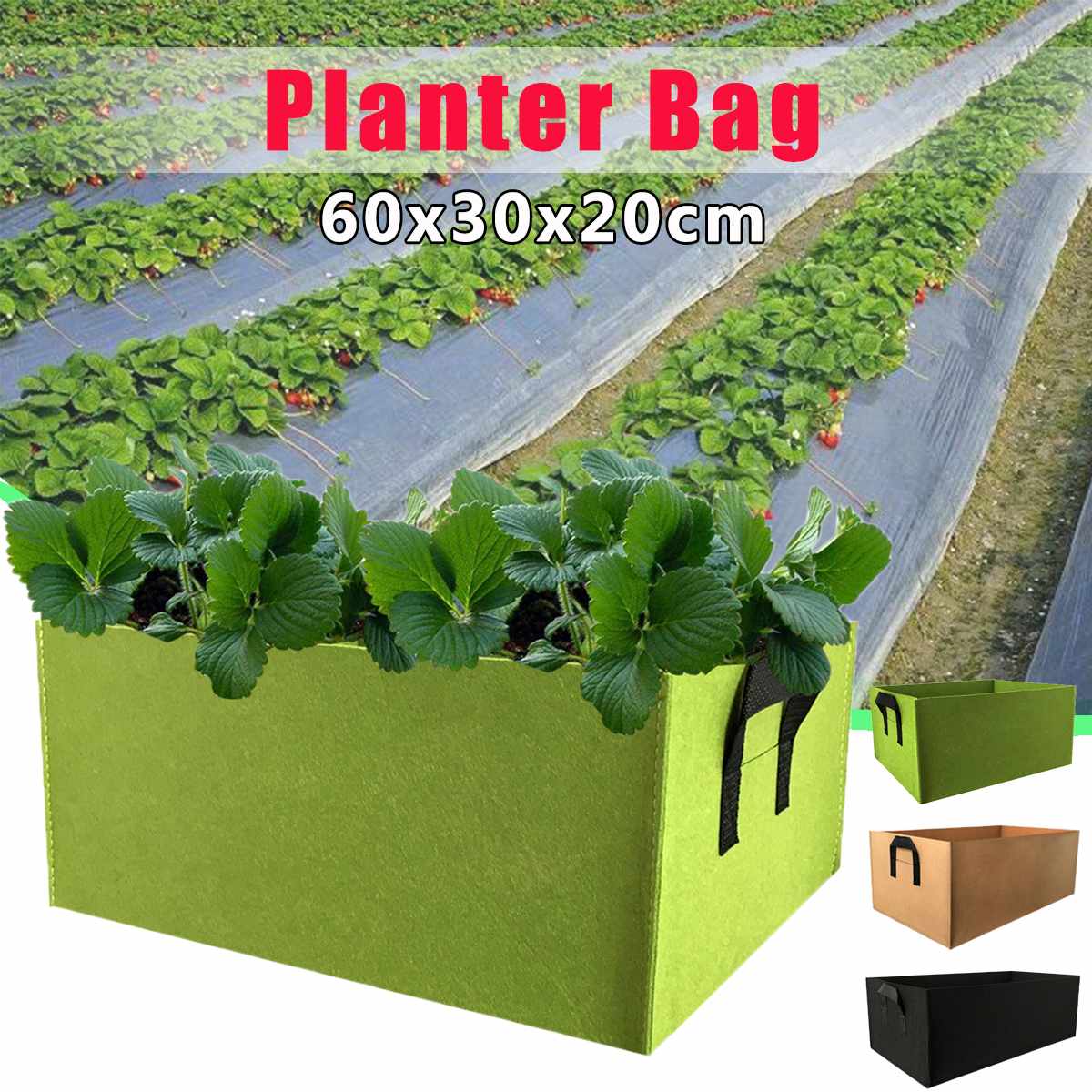 Plant Grow Bag DIY Potato Vegetable Grow Planter Eco-Friendly Non-woven Fabric Tomato Planting Container Bag Garden Pot