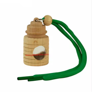 Hanging Glass and Wooden Car Air Freshener
