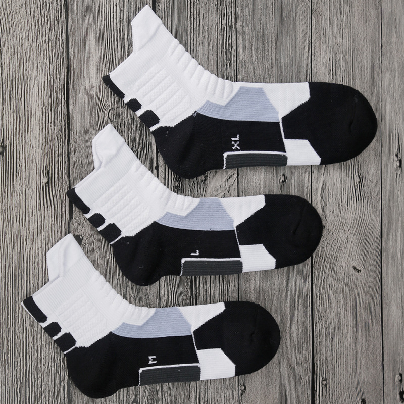 High Quality New Men Outdoor Sports Elite Basketball Socks Men Cycling Socks Compression Socks Cotton Towel Bottom Men's socks