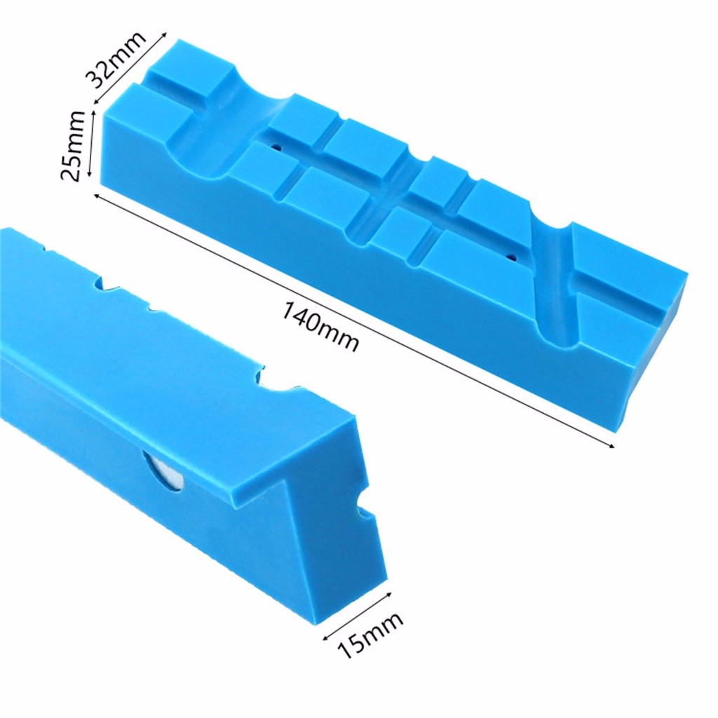 Pair Of Magnetic Soft Pad Jaws Rubber For Metal Vise 5.5Inch Long Pad Bench Vice vise jaw pads Vise protection strip55#