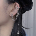 1PC Tassel Unique Ear Bone Clip Punk Dangle Earrings For Women Cartilage Hip Pop Cool Chain Earring Party Gifts Piercing Jewelry