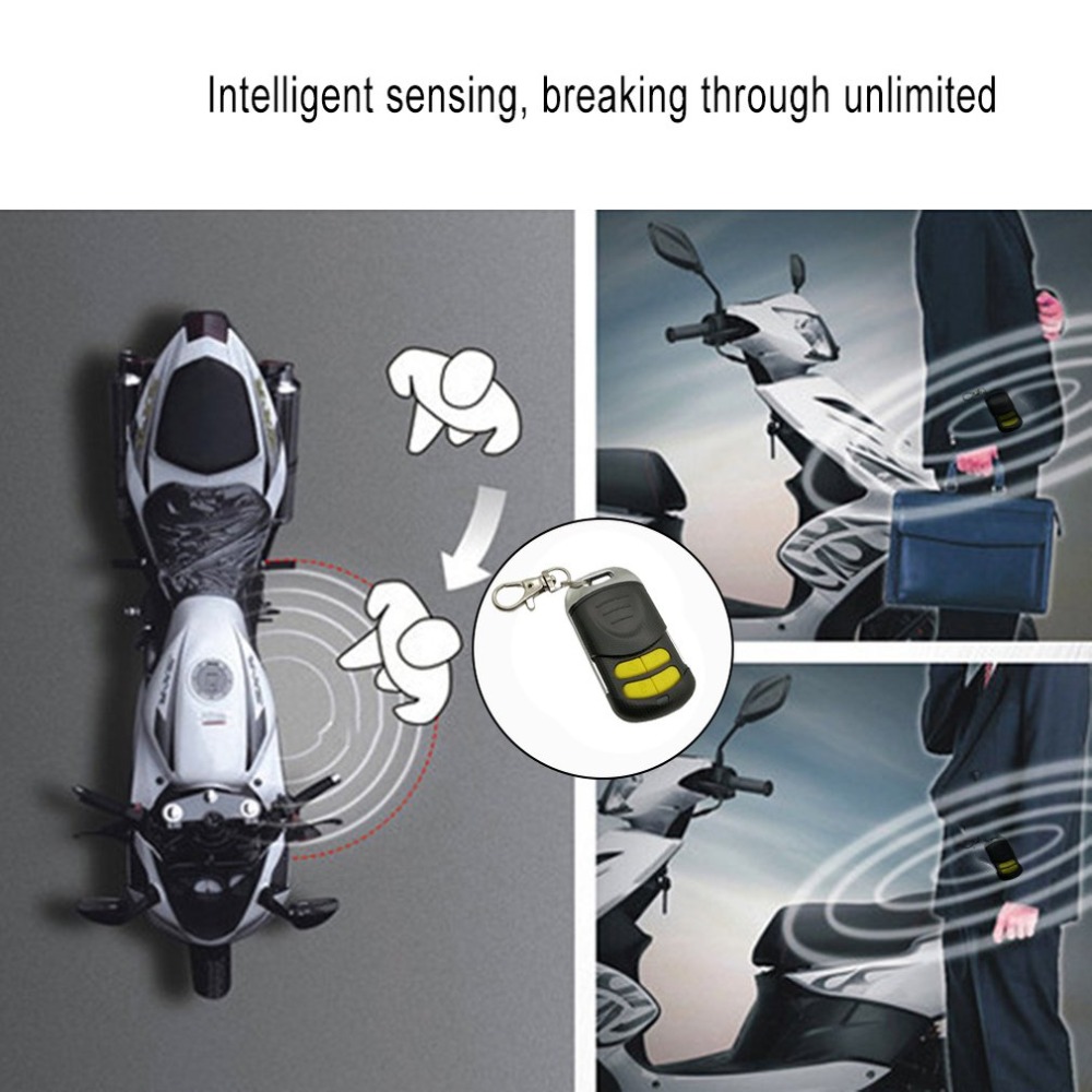 Universial Dual Remote Control Motorcycle Alarm Security System Motorcycle Theft Protection Bike Scooter Motor Alarm System