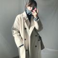 Autumn Winter Coat Women Wool Blends Coat Oversize Long Trench Coat Outwear Wool Coat Women Outwear abrigos mujer invierno 2019