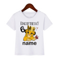 2020 Number 1-10 Lion King Birthday Boys Shirts Boy's Simba Shirt Baby Girls Clothes Short Sleeve Tee Tops For 2-9 Years Olome99