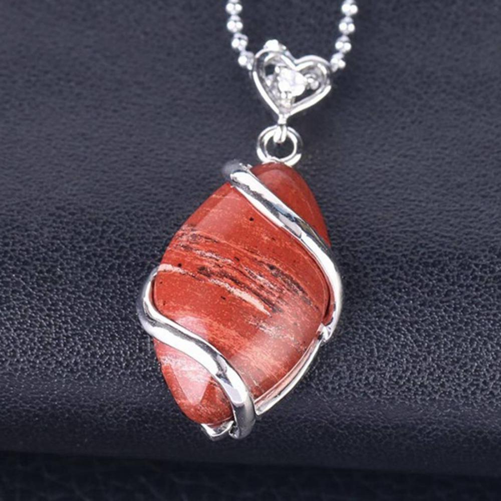 Natural gems Hollow out double-sided pendant pure copper accessories exquisite fashion horse eye necklace for men and women
