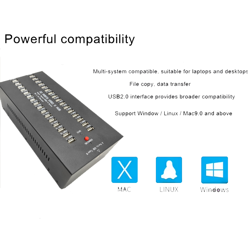 32 PORTS USB2.0 HUB powerful compatibility
