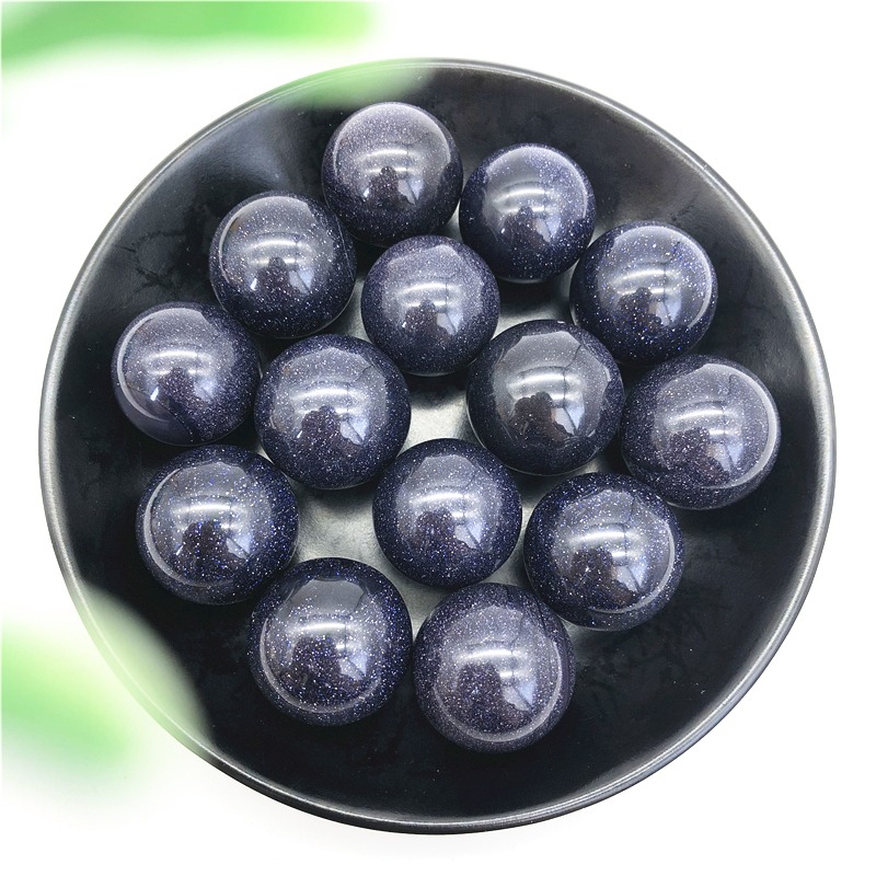 Beautiful 1PC 24-26mm Natural Blue Sandstone Quartz Crystal Sphere Ball Healing Decor Natural Quartz Crystals