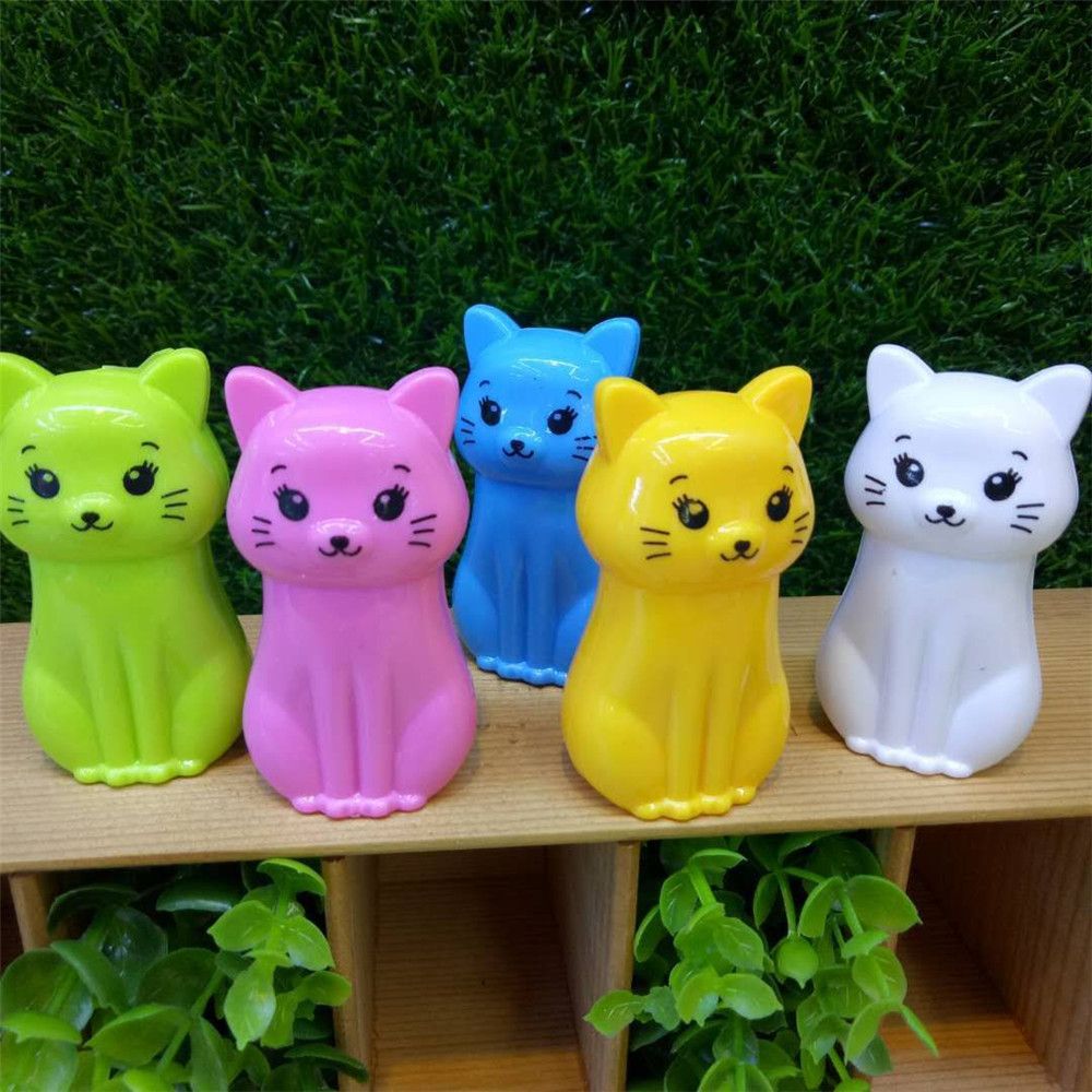 5pcs Cute Cartoon Cat Pencil Sharpeners Kawaii Portable Manual Pencil Cutter Knife Kids Praise Supply School Office Stationery