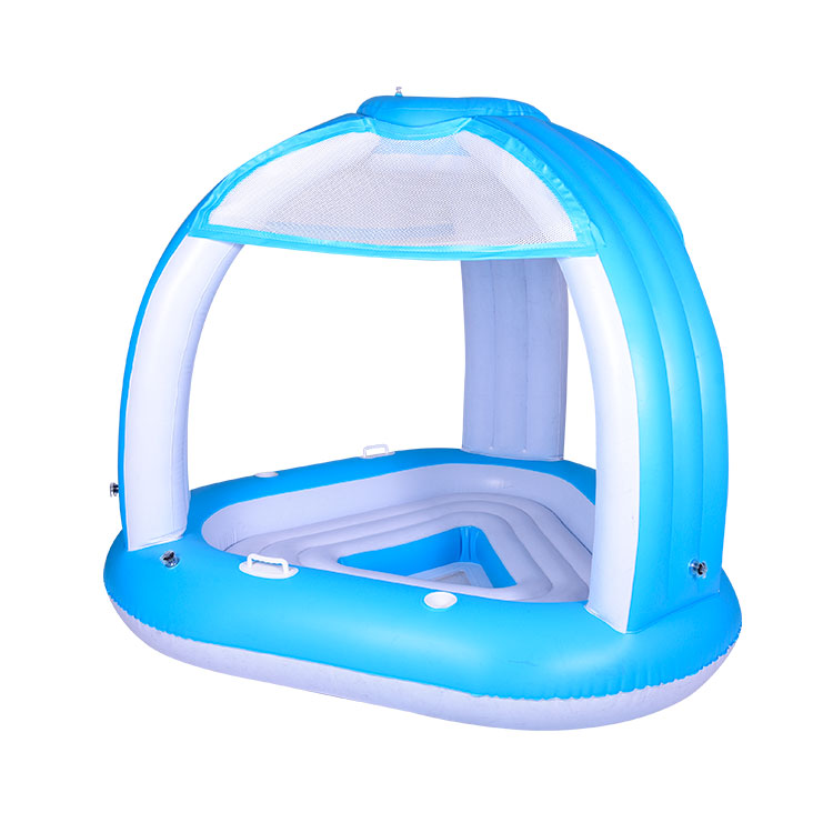 Custom Pool Float 3 Person Canopy Inflatable Island 3