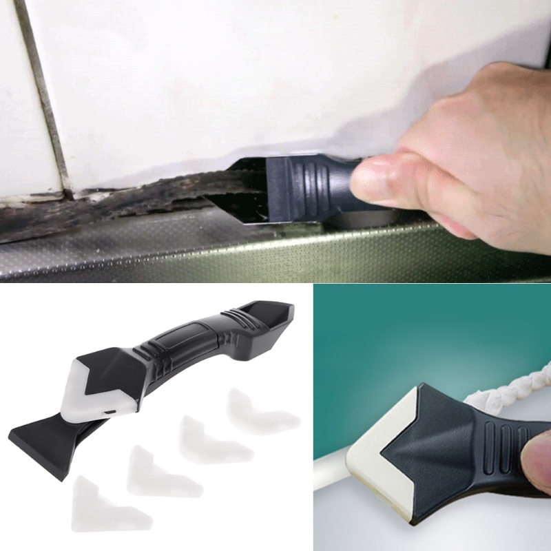 DIY 3 In 1 Sealant Angle Scraper Silicone Trowel Grout Caulk Corner Remover Tool Construction Decoration Tools
