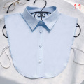 Women Shirt Fake Collar White Black Vintage Detachable False Collar Blouse Lapel Elastic Collar Tie Women Clothes Accessories