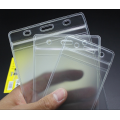 10 PCS Transparent Vinyl Plastic ID Card Holder with Zipper Badge Holder Accessories School Supplies