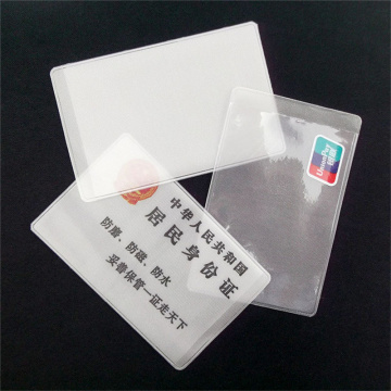 10Pcs Transparent Frosted PVC Business ID Cards Note Covers Holder Cases Travel Ticket Holders Waterproof Protect Bags 9.6*6cm