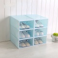 1Pc Transparent shoe box storage shoe boxes thickened dustproof shoes organizer box can be superimposed combination shoe cabinet