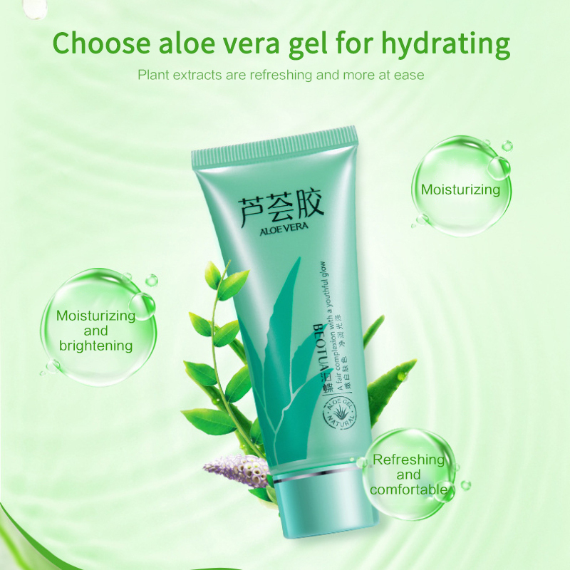 100% Aloe Soothing Gel Aloe Vera Gel Face Cream Remove Acne Moisturizing Day Cream After Sun Lotions Aloe Gel Skin Care TSLM1