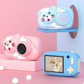 Christmas Gift Children 2600W HD Digital Camera Cute Cartoon Bear Shape 2.4 Inches IPS Screen Mini Camera Toy Gift For Kids