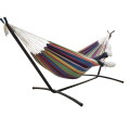 Portable Canvas Hammock Comfort Travelling Outdoor Picnic Swing Chair Camping Hanging Bed Garden Furniture Yard Hanging Chair
