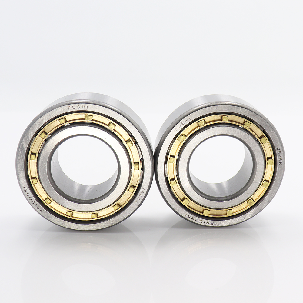 NJ2205EM 25*52*18 mm Cylindrical Roller Bearings Single Row Machined Brass Cage NJ2205 2505K For Motorcycles IJ Planet 5 Sport
