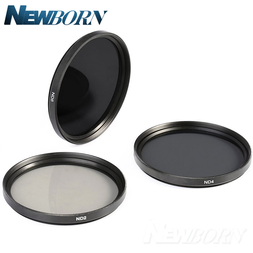 Camera lenses ND Filter 49mm 52mm 55mm 58mm 62mm 67mm 72mm 77MM Neutral Density Filter Lens Set Kit ND2 ND4 ND8 ND 2 4 8