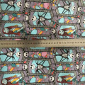 Fashion Skull Fabric 100%Cotton Fabric Beauty Girl Devil Skull Print Fabric Quilting Patchwork Sewing Dress Clothing 105cm Wide