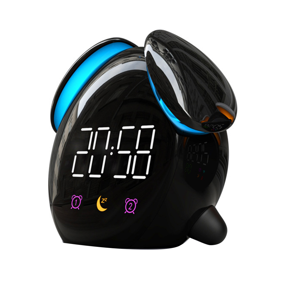 Color Changing Kids Alarm Clock Touch Control Home Decoration Smart Induction Digital Table Rechargeable Battery Student Wake Up