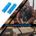 2pcs Magnetic Bench Vice Jaw Pad Multi-groove Mill Cutter Vise Holder Grips Heavy Duty For Milling Cutter For Drilling Machine