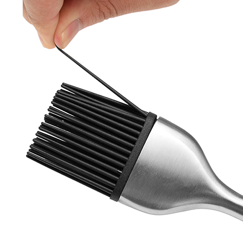 Silicone Kitchen Oil Brush BBQ Grill Basting Brush Barbecue Cooking Brush Silicone Pastry Brush for Baking Grill BBQ Accessories