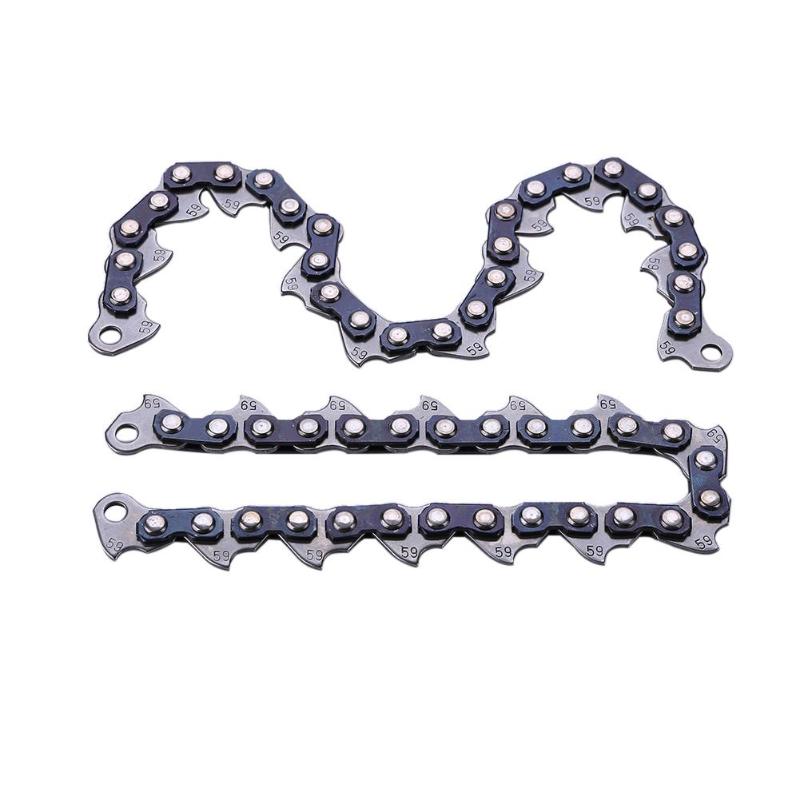 2pcs Chain Type Chain Blade Wood Cutting Chainsaw Woodworking Accessories Grass Trimmer Head Chain Grass Cutter Desbrozadora