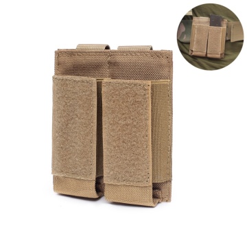 Molle System Tactical Pistol Double Magazine Pouch Molle Clip Military Airsoft Mag Holder Bag Hunting Accessories Nylon Balight