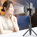 Wireless Bluetooth Selfie Stick Flash Ring Light Extendable Handheld Monopod Tripod For iPhone Huawei Samsung Multifunction