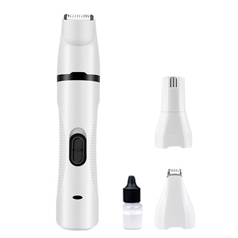 Rechargeable 3 IN 1 Pet Nail Grinder+Hair Trimmer Painless USB Electric Cat Paws Nail Cutter Grooming Trimmer File