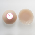 600g/Pair B cup Silicone Round Fake Breast Lifelike Boobs Forms Chest Enhancer Change From Man to Women Shemale Props
