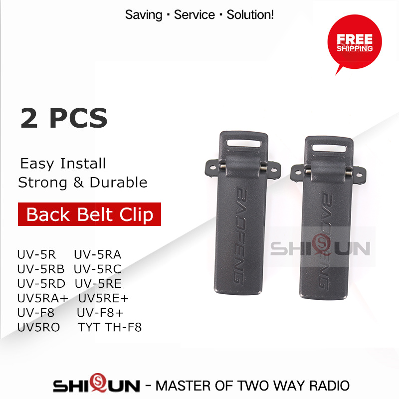 Original Baofeng radios UV-5R Belt Clip for BAOFENG UV-5R UV-5RA UV-5RB UV-5RC TYT TH-F8 Ham Radio Walkie Talkie Accessories