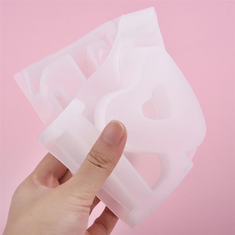 LOVE HOME Letters Silicone Mold Resin Casting Molds DIY Epoxy UV Pressed Flower Resin Crafts Mould Tools Home Decoration